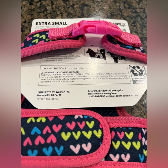 VIBRANT LIFE Harness Size XS. With bow, hearts, & a big diamond. NWT - Picture 8 of 9